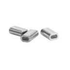 Fishing Oval Aluminum Line Crimp Sleeves 100pack