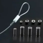Fishing Oval Aluminum Line Crimp Sleeves 100pack