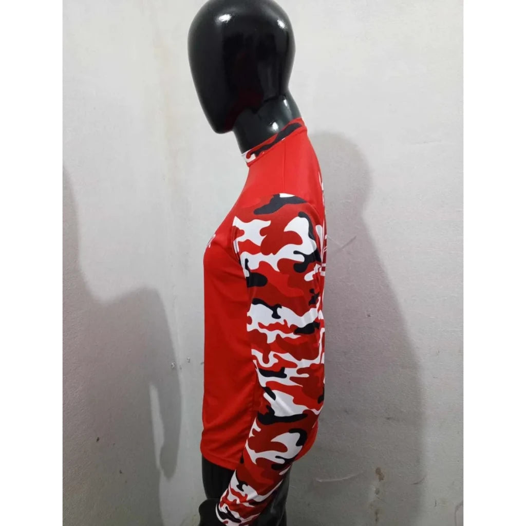 Red Camo Long Sleeve T-Shirt