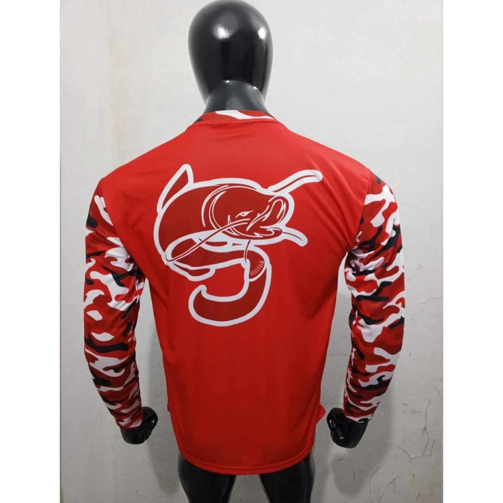 Red Camo Long Sleeve T-Shirt