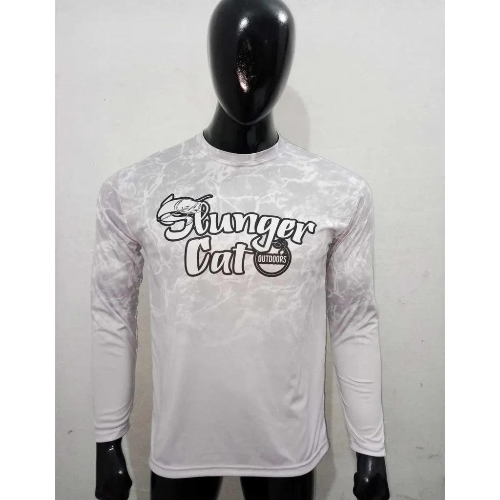 Gray & White Long Sleeve T-Shirt