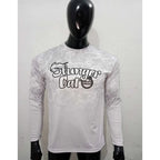 Gray & White Long Sleeve T-Shirt