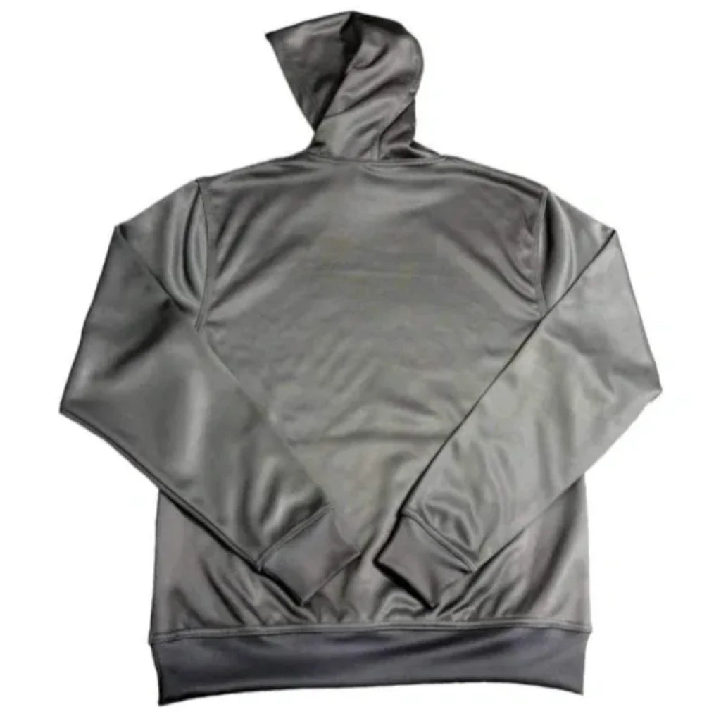 Gray/White Logo Hoodie